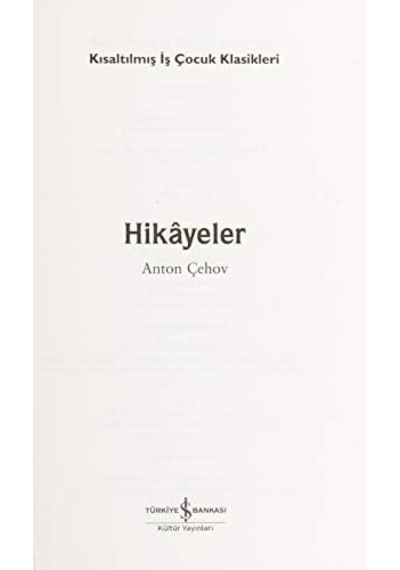 Hikayeler Kısaltılmış Metin