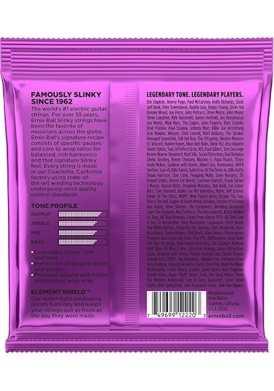 Ernie Ball P02220 Elektro Gitar Teli Power Slinky 011 Set