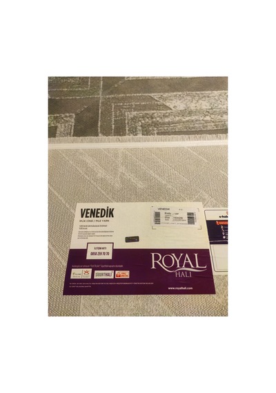 Venedik 08f Gri-krem Halı Çok Renkli