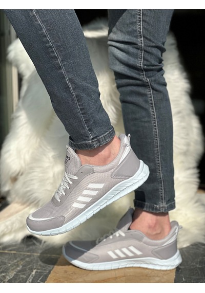 Günlük Erkek Sneaker Fileli Bağcıklı Rahat Esnek Dikiş Detaylı Yürüyüş Spor Ayakkabı 1453 Buz - Beyaz Günlük Erkek Sneaker Fileli Bağcıklı Rahat Esnek Dikiş Detaylı Yürüyüş Spor Ayakkabı 1453 Buz - Beyaz