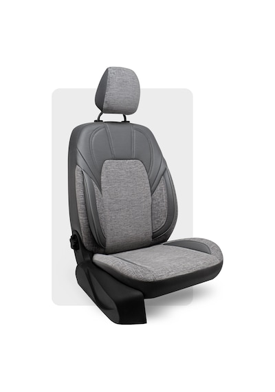 Otexo Harmony Şönil Dokuma Airbag Uyumlu Ortopedik Destekli Universal Oto Koltuk Kılıfı Füme - Gri