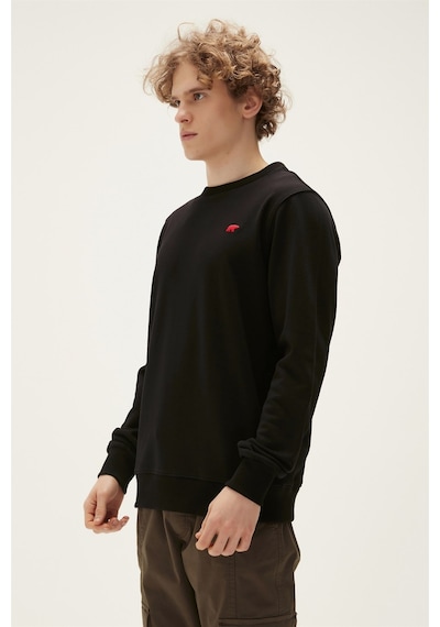 Bad Bear Round Crewneck Erkek Sweatshirt-25283 Siyah