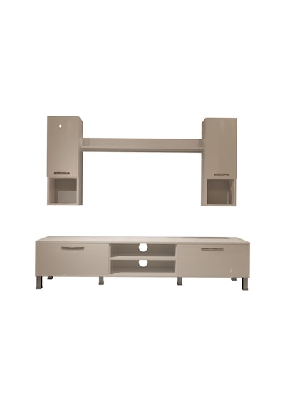 Decoraktiv Eko 5da Mdf Dvd Krom Ayaklı Tv Ünitesi Tv Sehpası Beyaz