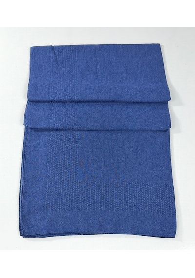 Miray Büyük Boy Pano Pamuk Eşarp - 120 X 120 - 0618 Saks Mavi