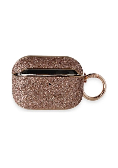 Apple Uyumlu AirPods Pro 1.nesil Spell Simli Kılıf - Rose Gold Çok Renkli