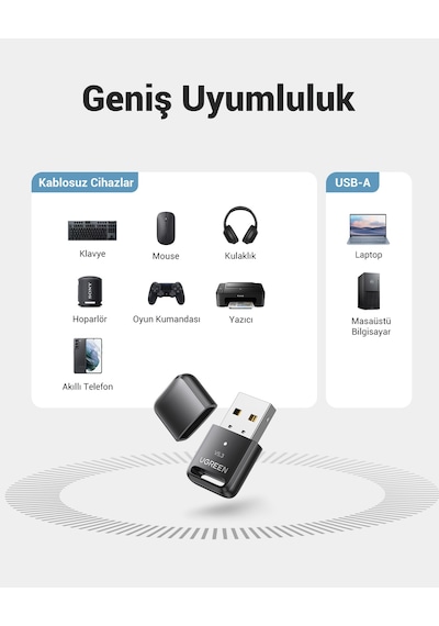 Ugreen Bluetooth 5.3 Usb Adaptör, 90225