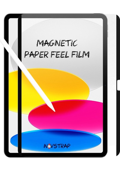 Novstrap Apple Uyumlu iPad  10. Nesil 10.9" İle Magnet Mıknatıslı Tak Çıkar Paper Like Ekran Koruyucu