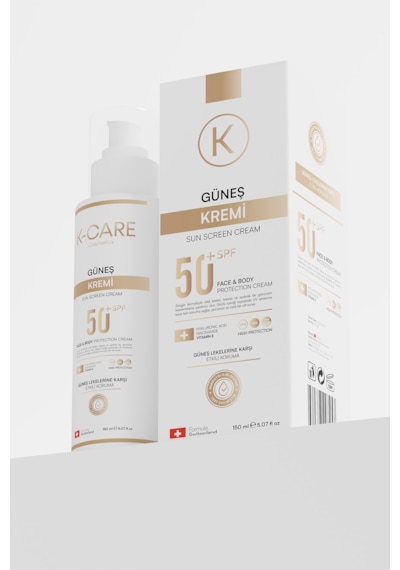 K K-care Cosmetics Sun Screen Güneş Kremi SPF50+ 150 ML