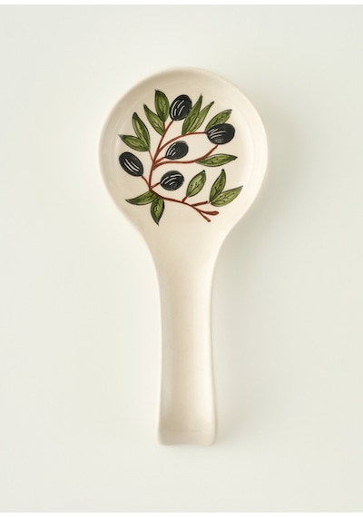 Bella Maison Olive Kirli Kaşıklık Beyaz 11,5x24 Cm Çok Renkli