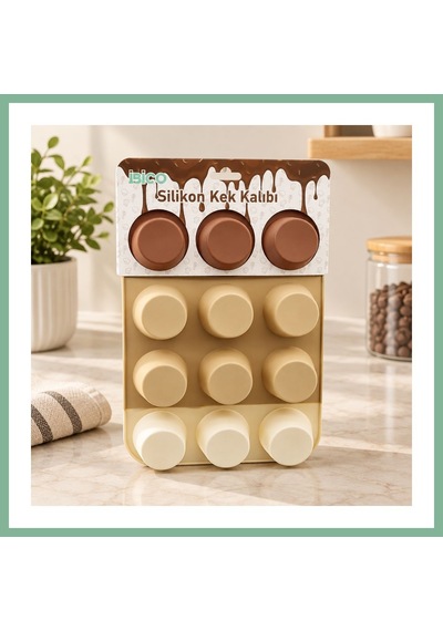 Bşkvirgo Silikon Muffin Kek Kalıbı Askılı Bsk2026 Çok Renkli