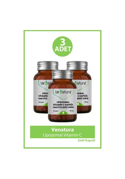 Venatura Lipozomal Vitamin C 60 Kapsül 3 Adet