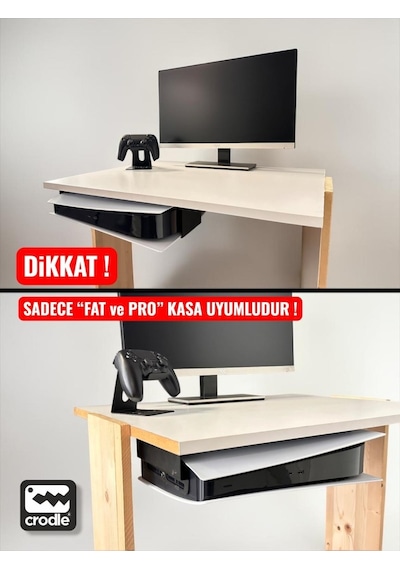 Ps5 Pro & Fat İçin Masa Altı Montaj Standı Yerden Tasarruf Sağlar Rahat Hava Akışı