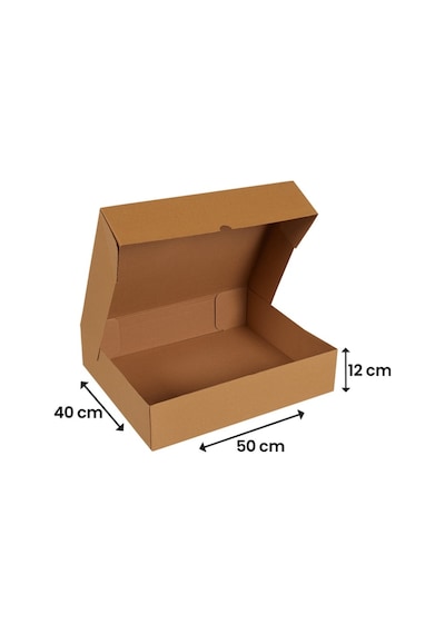 Packanya 50 x 40 x 12 - 50 Adet Kesimli Karton Kutu  -  Internet ve Kargo Kutusu