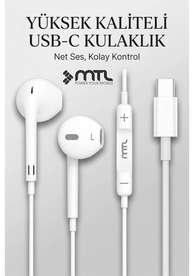 Samsung A06 / A16 / A26 / A36 / A56 Uyumlu Type-c Kulaklık Mt293a6series 00