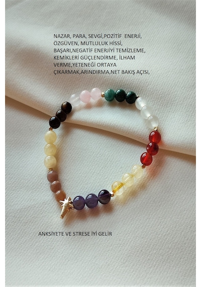 6 Mm Güneş Taşı,sitrin,kalsit,pembe Kuvars,ametist,akik,kaplangöz Çok Renkli