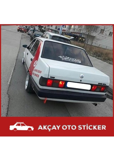 Şahin Turkish Airlines Sticker Tofaş Oto Sticker Araba Sticker