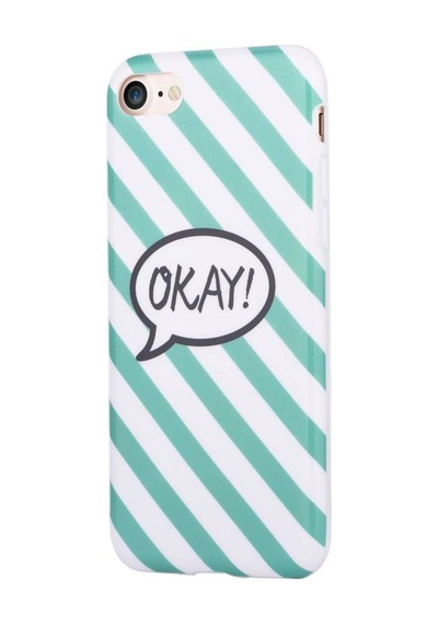 Apple Uyumlu iPhone 7 8 Için Vivid Okay Tpu Silikonkılıf Siyah