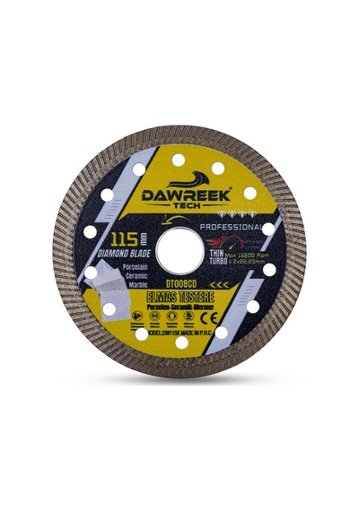 Dawreek Dt008cd 115mm Profesyonel İnce Turbo Elmas Testere Porselen-seramik-mermer