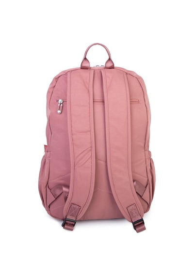 Nas Bag Unisex Büyük Boy Hafif Çok Gözlü Sırt Çantası Gül Kurusu Gül Kurusu