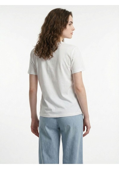 Regular Fit Beyaz Kadın T-shirt Lf2042631 Beyaz
