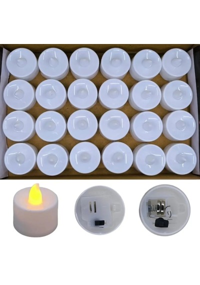 Jenerik Pilli Mum 1.8cm 24'lü Paket Çok Renkli
