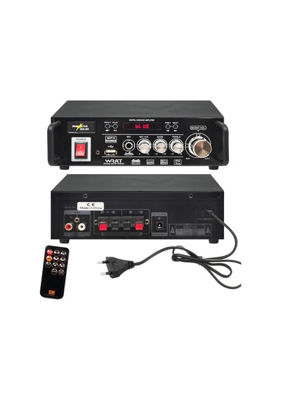 ANFİ 80W STEREO BASS TREBLE BLUETOOTH USB/MP3 12/220V IRONSTAR IR