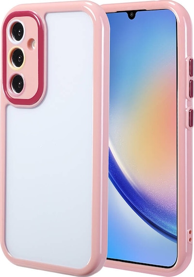 Samsung Galaxy A34 Uyumlu Kılıf Kamera Korumalı Renkli Kenar Ve Çerçeve Tasarımlı Kapak