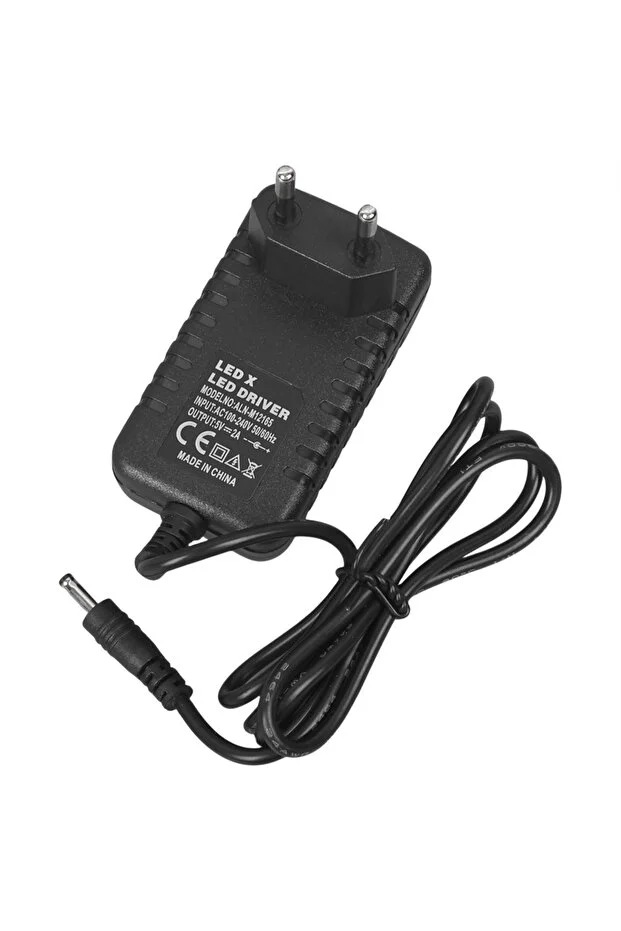 5 Volt - 2 Amper 3.5 1.35 Mm Uçlu Plastik Kasa Priz Tipi Adaptör Android Box
