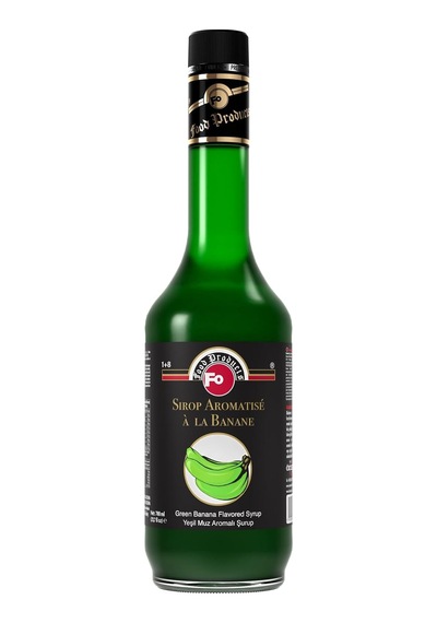 Yeşil Muz Aromalı Şurup 700 Ml Açık Bej