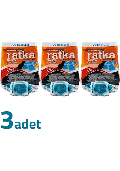 Ratka Pasta Fare Sıçan Zehiri 100 Gr X 3 Adet
