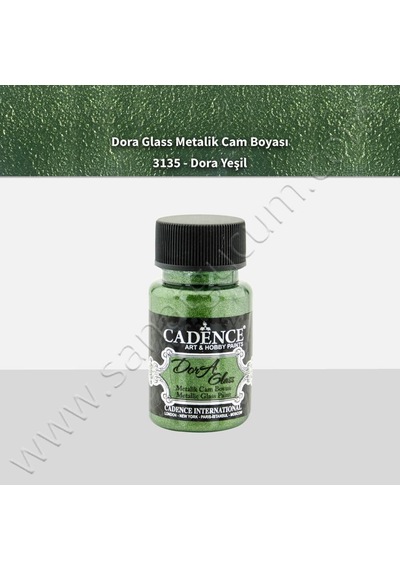 Cadence Dora Glass Metalik Cam Boyası 50 Ml. 3135 Yeşil N11.3175