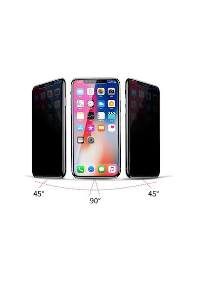 Subutu Apple Uyumlu iPhone Xr 6.1 Rika Premium Privacy Temperli Cam Ekran Kor