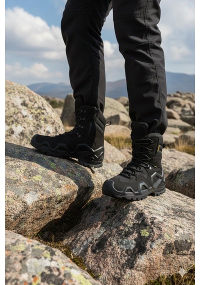 Single Sword Fermuarlı Outdoor Kadın&erkek Taktik Askeri Bot Ve Postal 4 Mevsim Ss602 Siyah