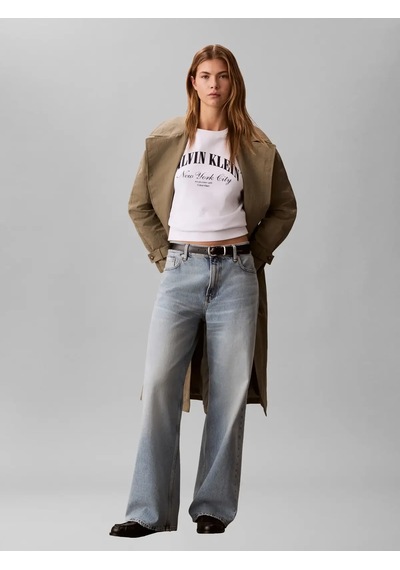 Calvin Klein 90s Straıght Basset, Scb Mavi Kadın Kot Pantolon