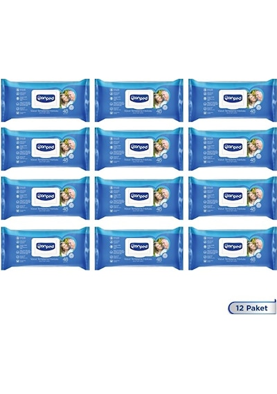 Canped Vücut Temizleme Mendili 48 li x 12 Adet