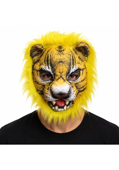 Sarı Yeleli Kaplan Eva Maske 5680 "