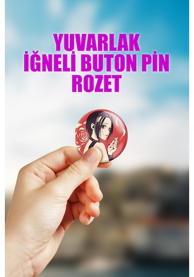 Nana Osaki Black Stones Çanta Süsü Rozet İğneli Buton Rozet Seti 1 Adet Tekli