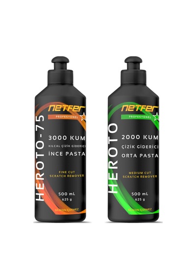 Netfer 2'li İnce Orta Pasta Set - 2x500 Ml