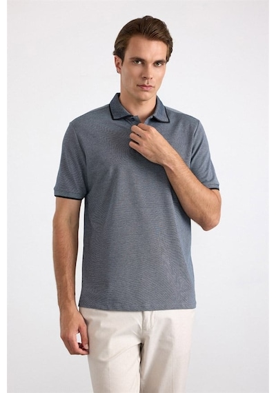 Süvari Antrasit Regular Düz Baskısız Pike Polo Yaka Tişört Sts1014000007-s08
