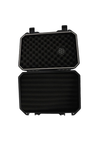 Quantum Seyahat Tipi 25 Taşıma Kulplu Siyah Humidor Puro Kutusu - Trz3009