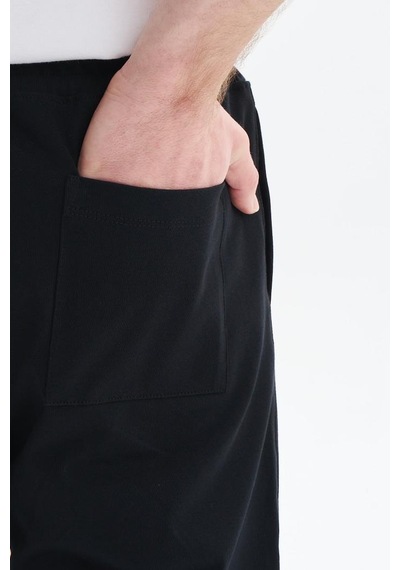 AR-MA Arma Erkek Regular Fit Basic Süprem % 100 Pamuk Arka Ve Yandan Cepli Şort Y29504279102 Siyah