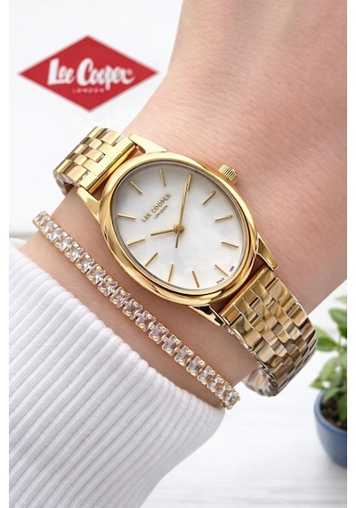 Lee Cooper Küçük Kasa Vintage Özel Tasarım 2 Yıl Garantili 3 Atm Kadın Kol Saati+bileklik 08319.120s Sarı