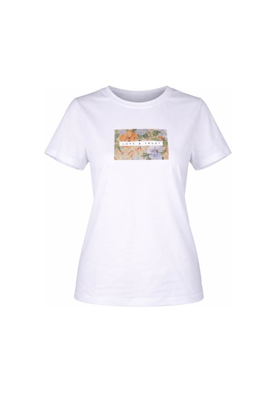 Trender Trus Baskı Beyaz Kadın T-shirt 26yl71595009 Beyaz