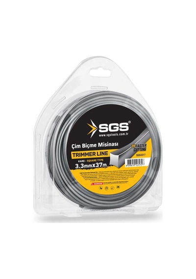 Sgs Çim Biçme Tırpan Misinası - Kare - 3.3 Mm. - 37 Mt.