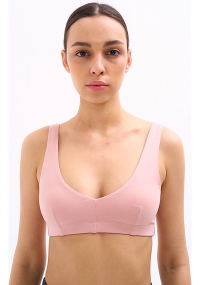 Normal People Alea - Spor Bra Softflow Kumaş Lila