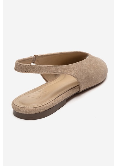 Luvishoes Serına Bej Süet Kadın Sandalet