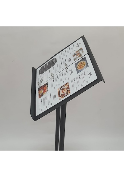 Restoran Önü Metal Menü Panosu Folder Dosya Tipi 2xa4
