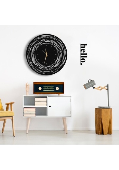 50X50 Dekoratif Duvar Saati + Tablo 35 Cm Hediye (492539618)