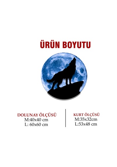 Kişiselleştirilebilir Led Işıklı Epoksi Cam Katmanlı Tablo Hardy Kurt Dolunay Mavi - 738221294 Mavi