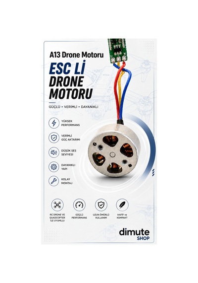 A13 Drone Motoru - Esc Li Yedek Motor - 920696745